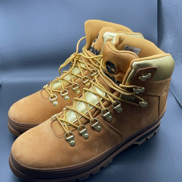 Timberland Euro Hiker F/L Waterproof Gold Light Brown Hiking Boots Womens - Picture 2 of 9